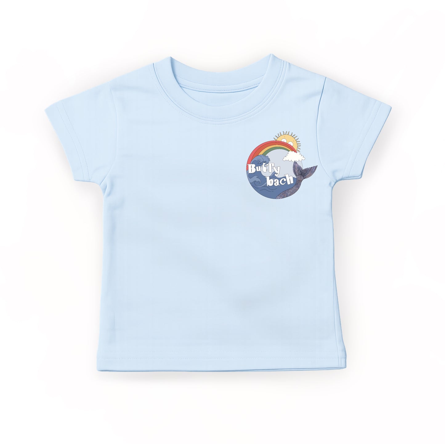 Blue ‘A Tenby tail’ kids T-shirt