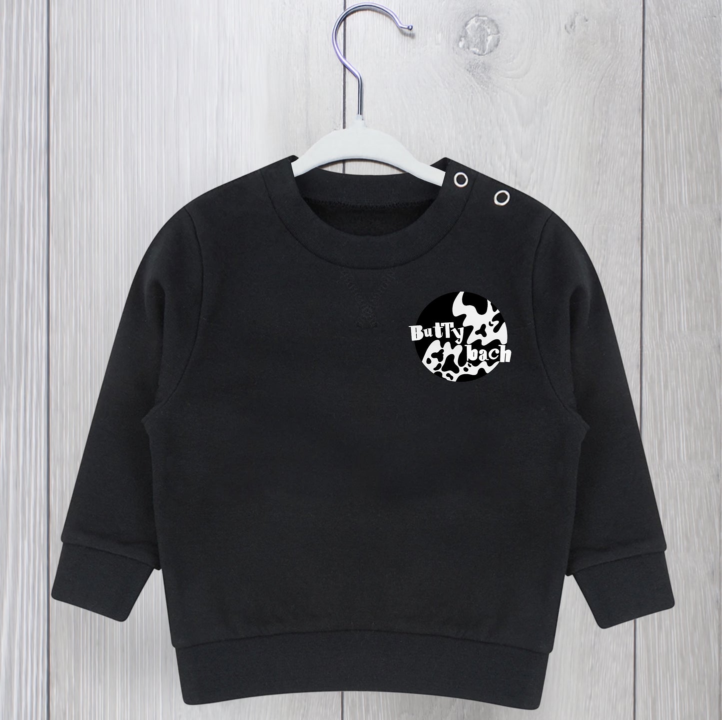Babies, Toddler & Children - Black ‘Lovely day for a milk’ Sweatshirt