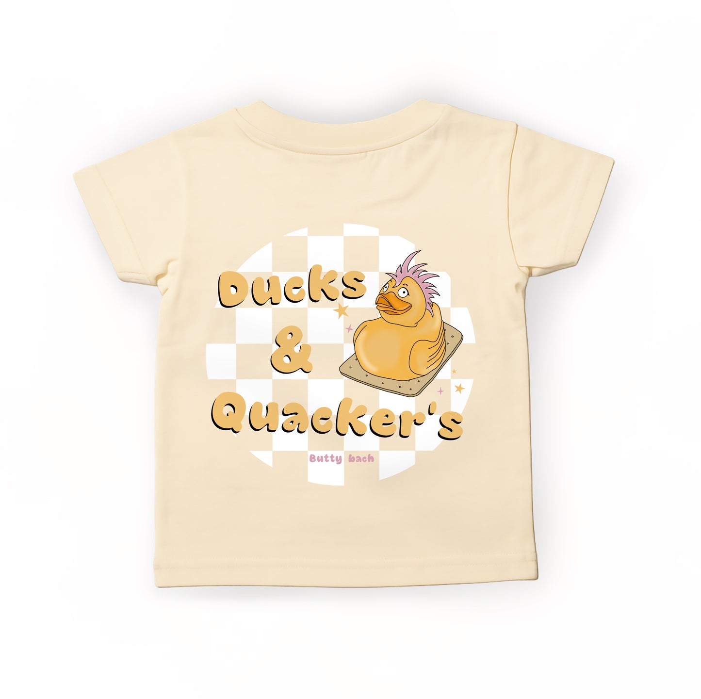 Yellow & Pink ‘Ducks & Quackers’ Kids T-shirt
