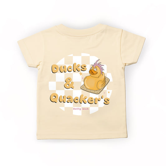 Yellow & Pink ‘Ducks & Quackers’ Kids T-shirt