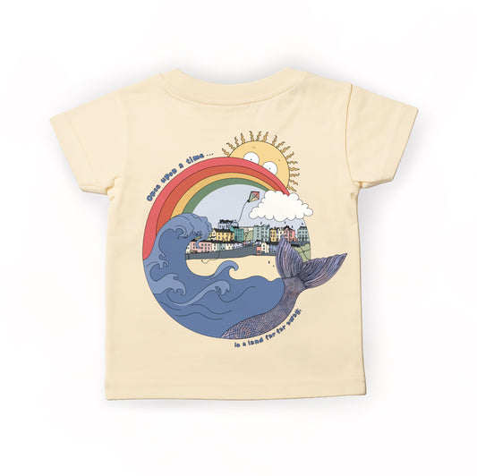 Yellow ‘A Tenby tail’ kids T-shirt