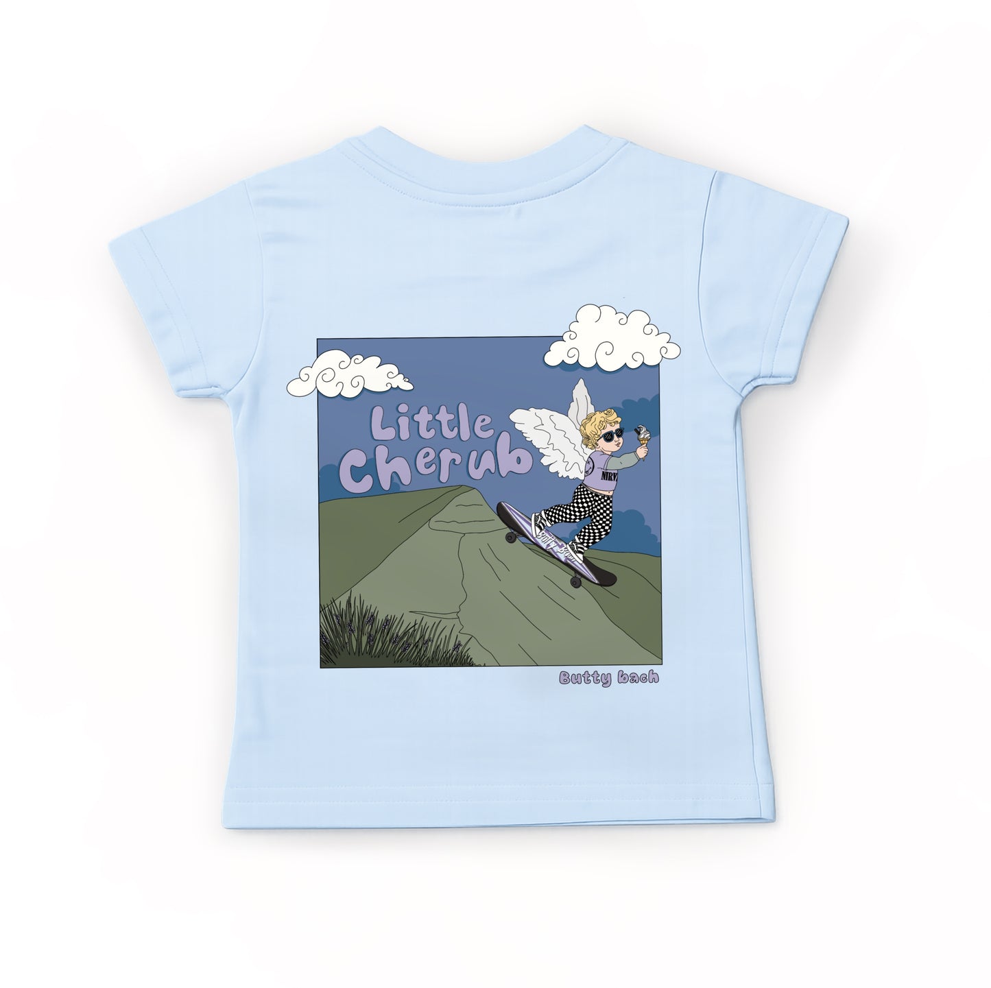 Blue ‘Little Cherub’ kids T-shirt