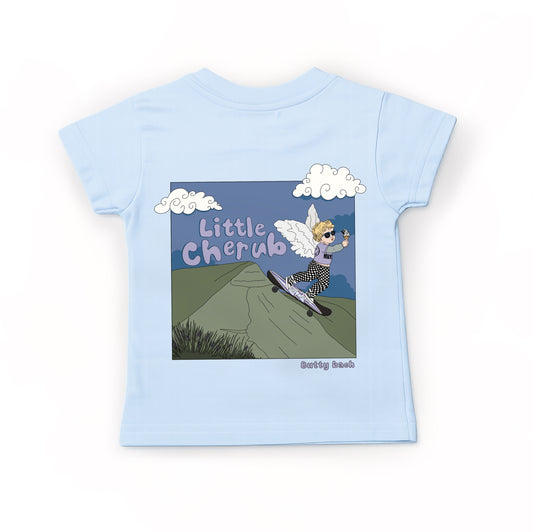 Blue ‘Little Cherub’ kids T-shirt