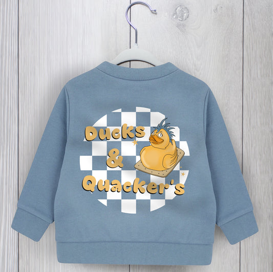 Babies, Toddler & Children - Blue & white ‘Ducks & Quackers’ Sweatshirt