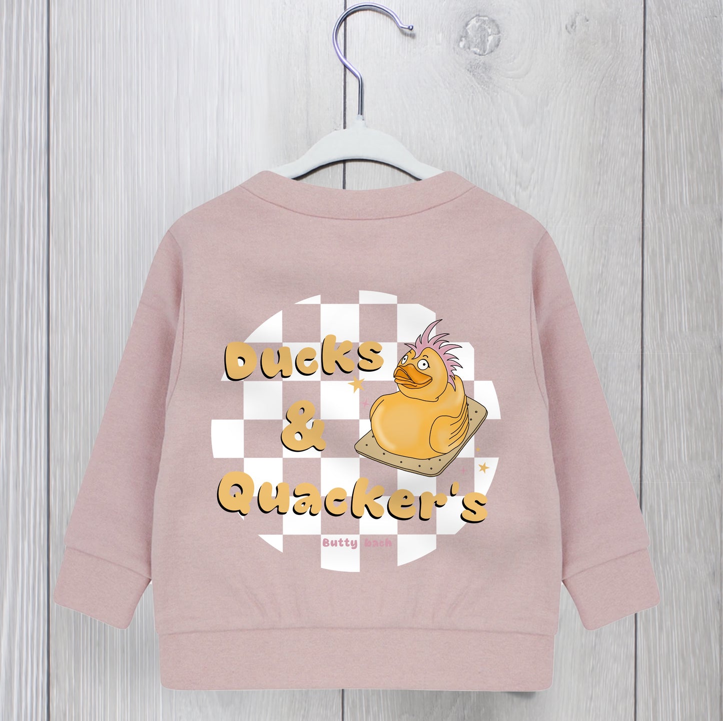 Babies, Toddler & Children - Pink & Pink ‘Ducks & Quackers’ Sweatshirt