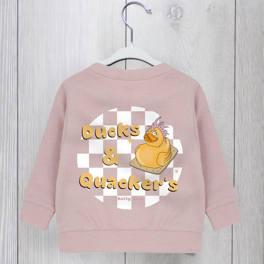 Babies, Toddler & Children - Pink & Pink ‘Ducks & Quackers’ Sweatshirt