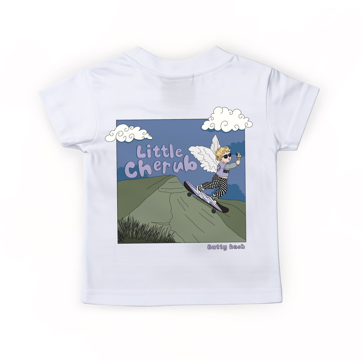 White ‘Little Cherub’ kids T-shirt