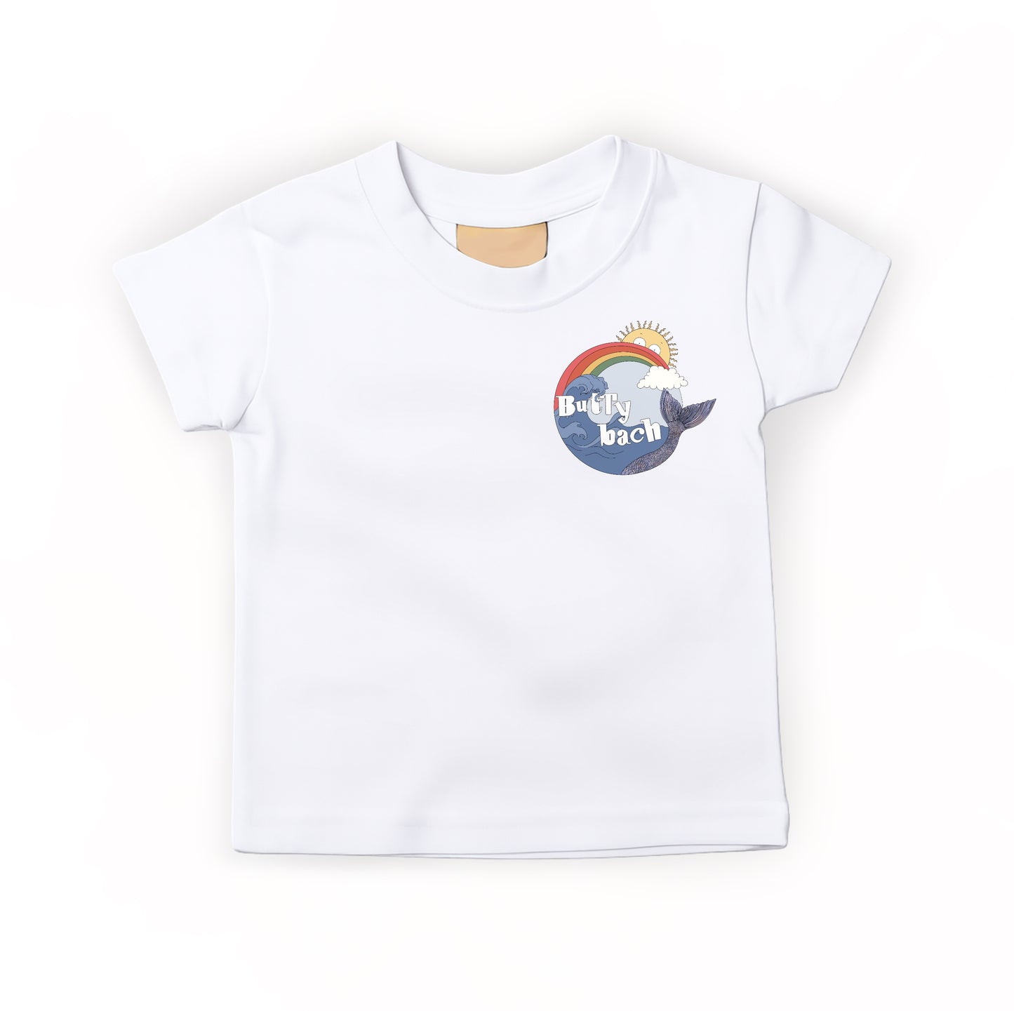 White ‘A Tenby tail’ kids T-shirt