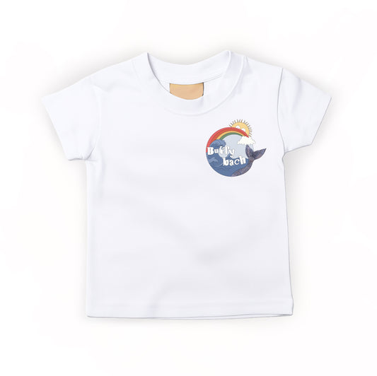 White ‘A Tenby tail’ kids T-shirt