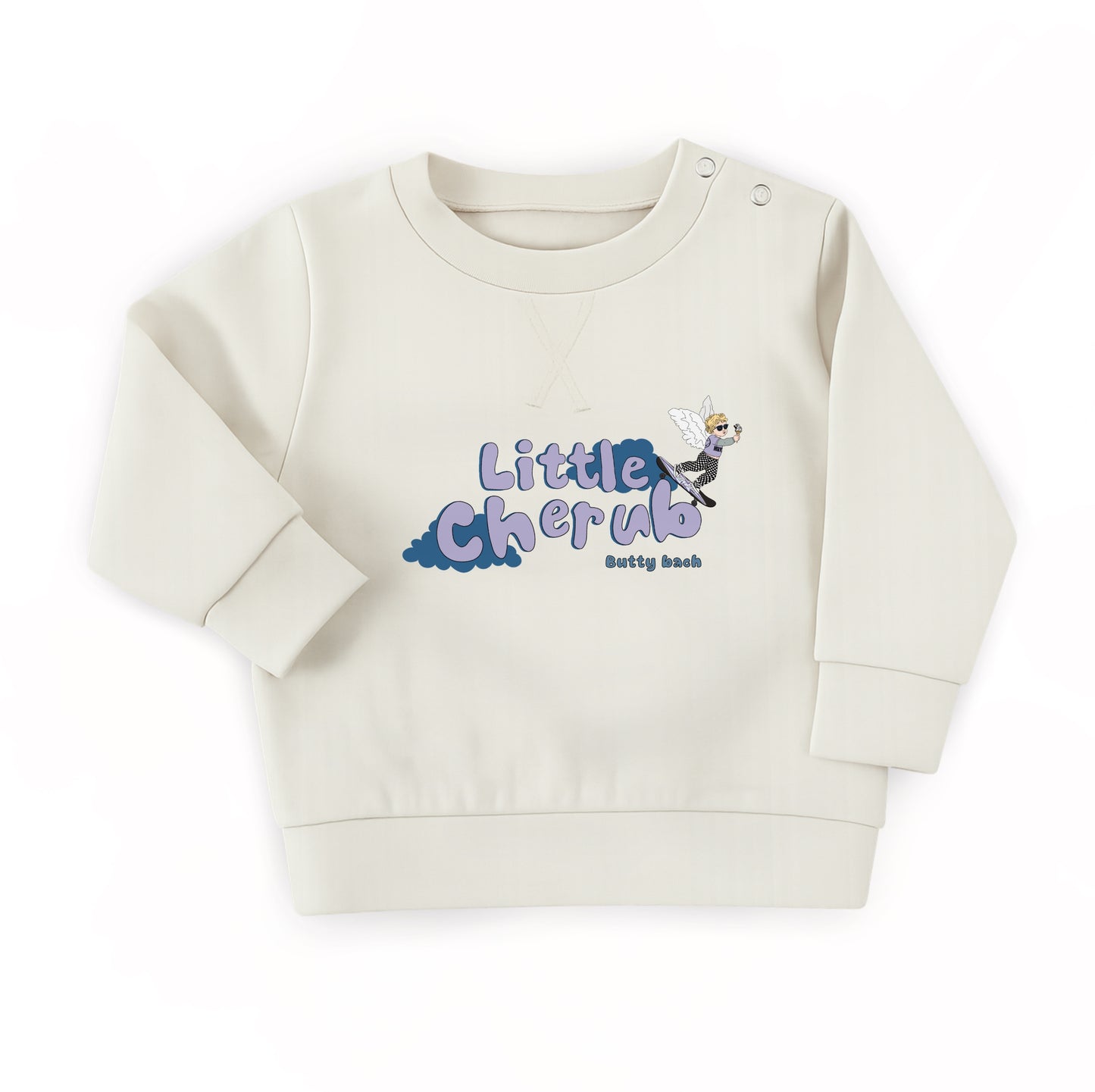 Cream Little Cherub Kids Sweatshirt