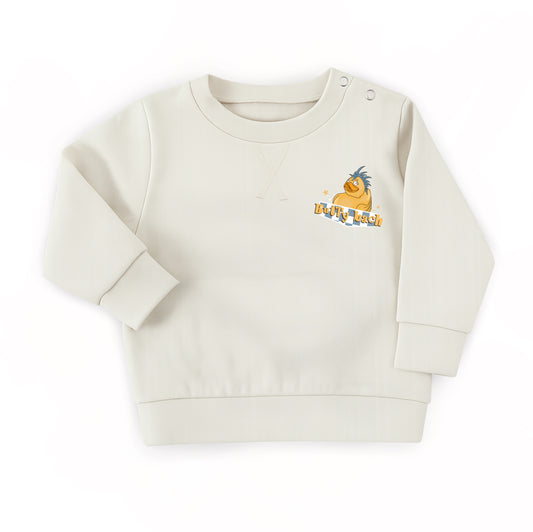 Cream & Blue ‘Ducks & Quackers’ Kids Sweatshirt