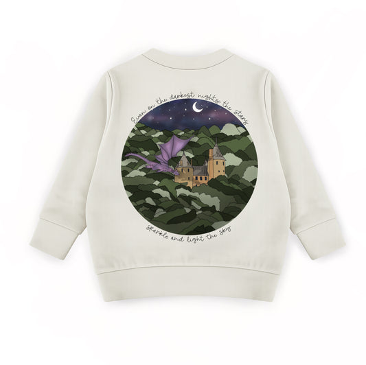 Cream ‘Celestial Dragon’ Kids Sweatshirt