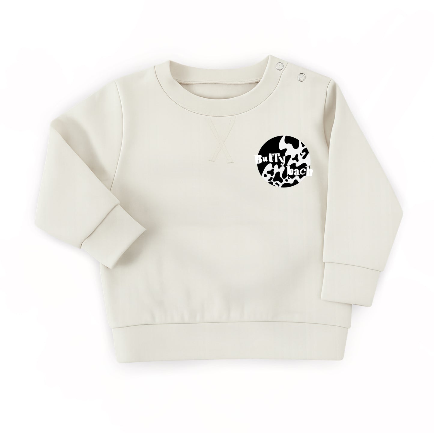 Cream & Black ‘Lovely day for a milk’ Kids Sweatshirt
