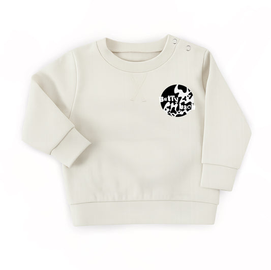 Cream & Black ‘Lovely day for a milk’ Kids Sweatshirt